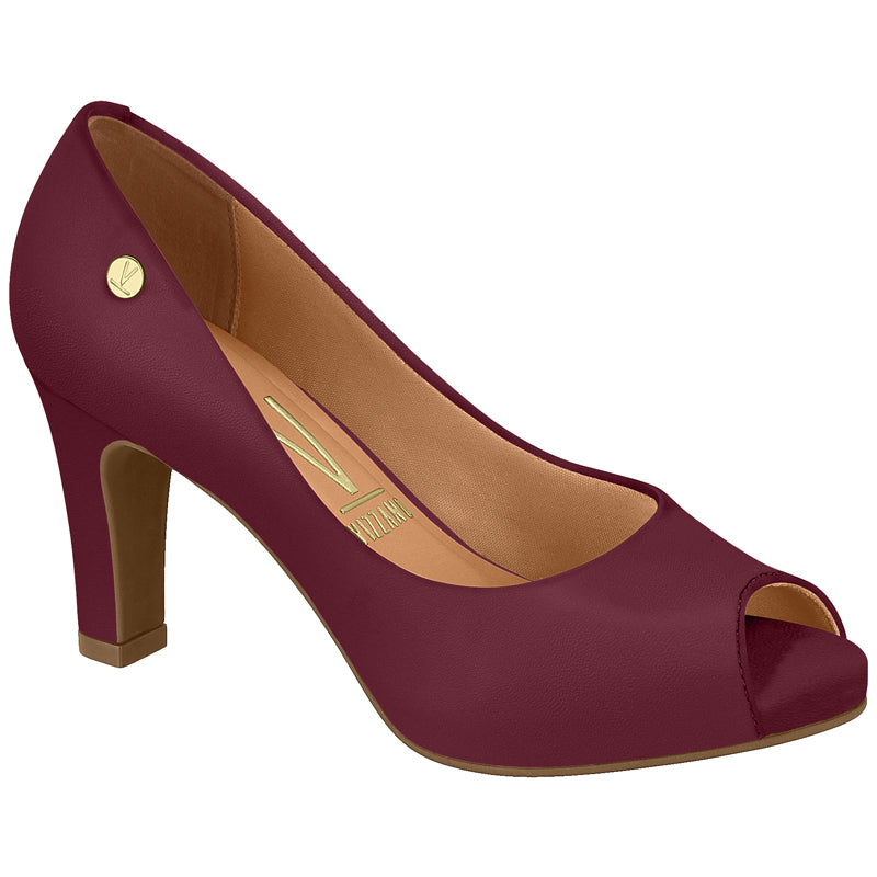 Maroon peep toe heels best sale