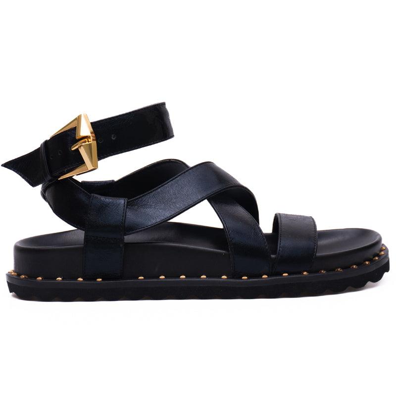 Black Strappy Sandals