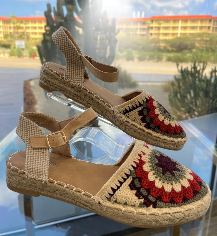 Multi Knit Beige Sandals