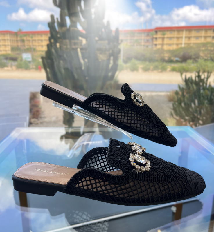 Black Slide Sandals