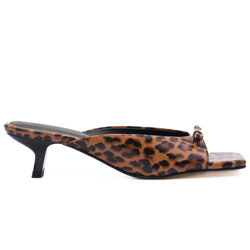 Leopard Print Kitten Heels