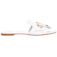 Cream Slide Sandals
