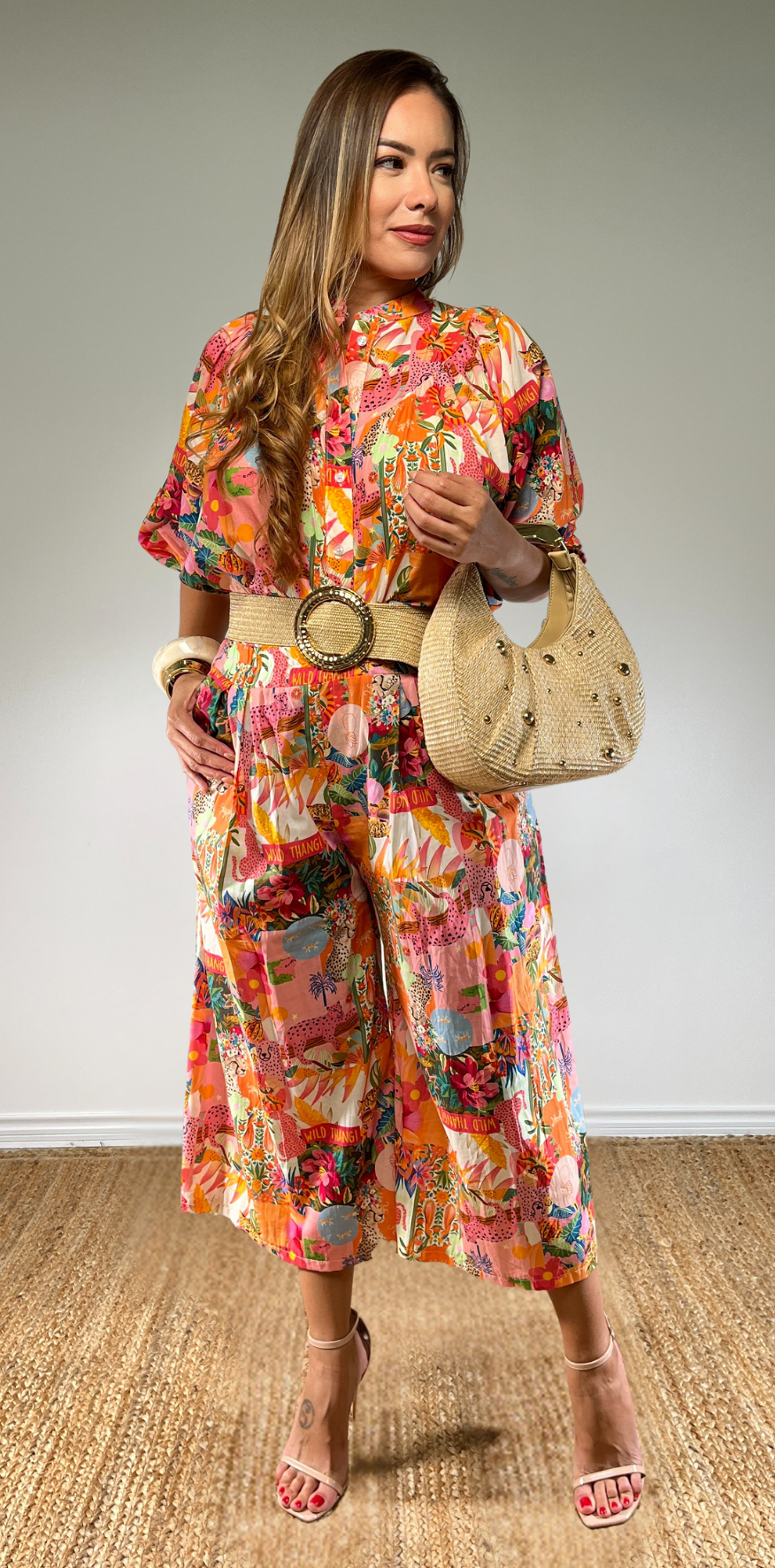 Graphic Peach Pants