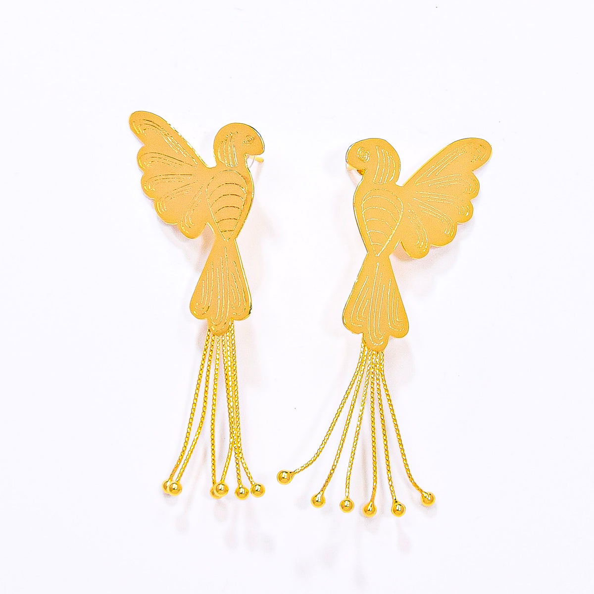 Gold Birds Earrings