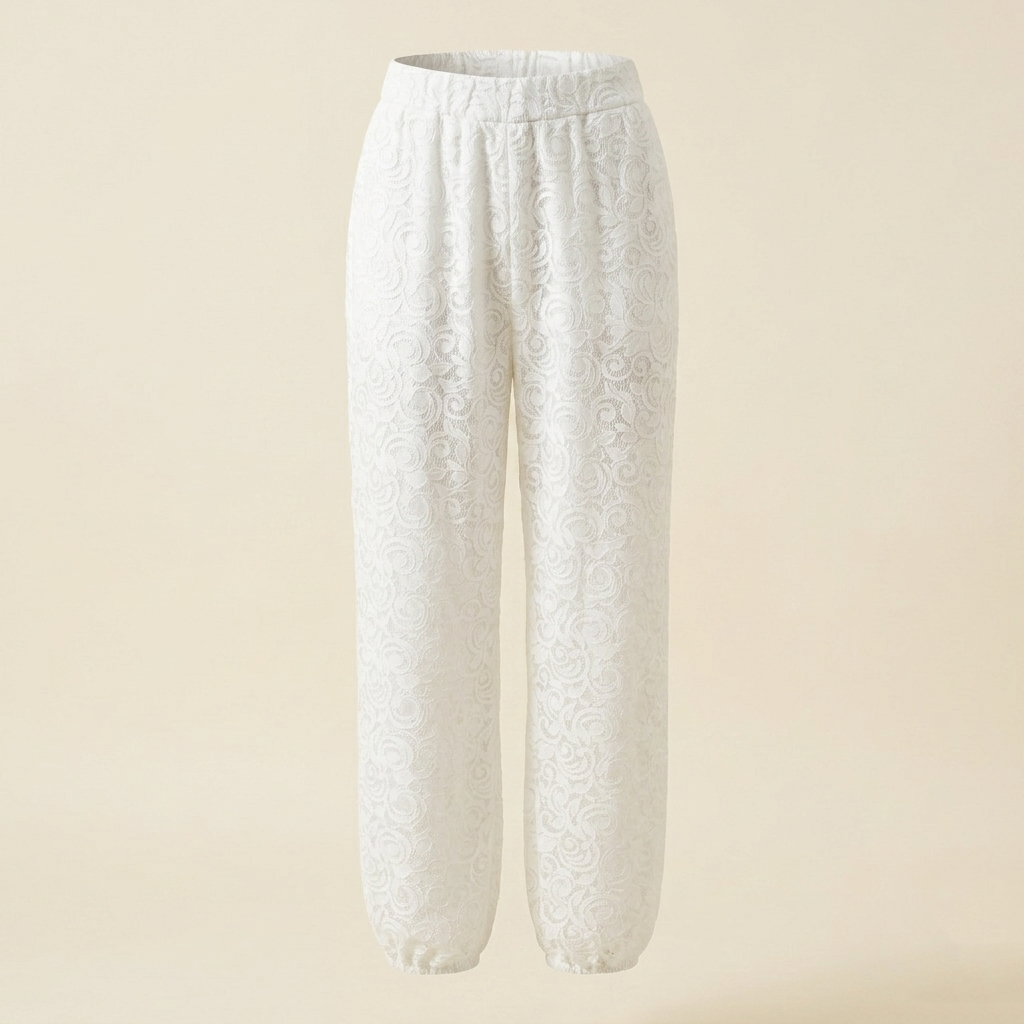 White Lace Pants