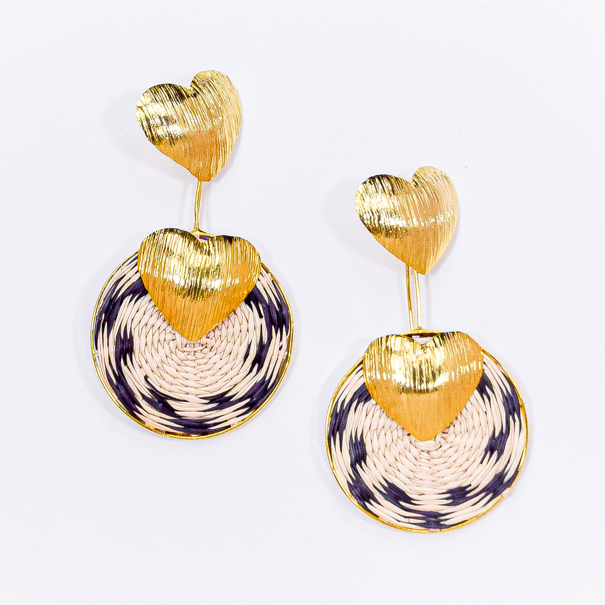 Gold Heart Earrings