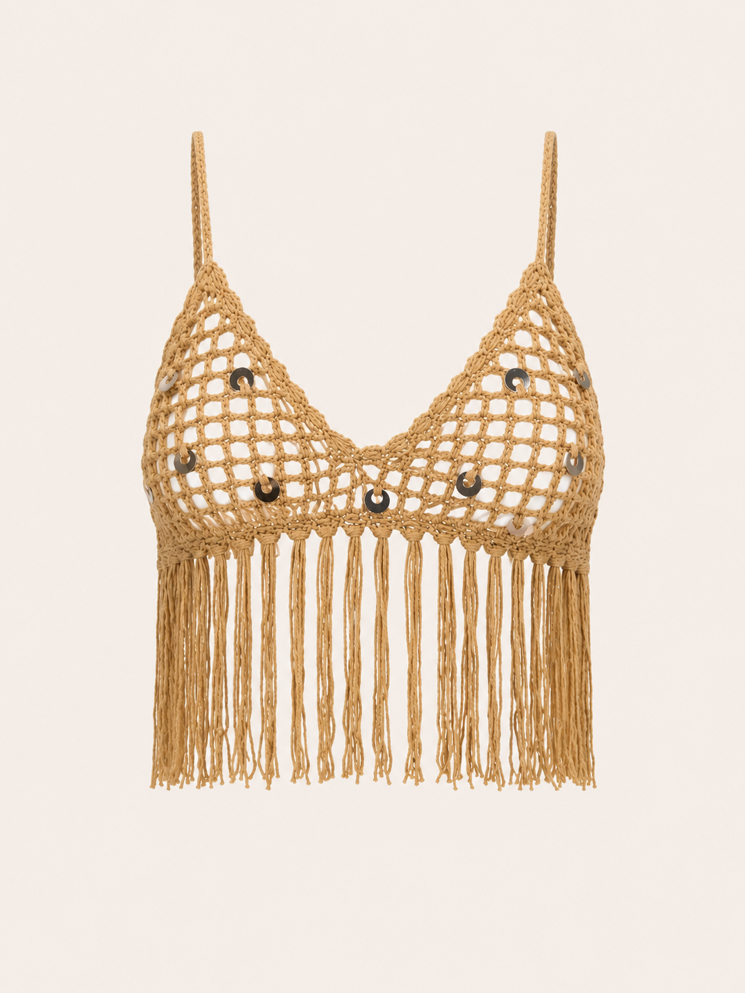 HALFHEART KNIT CROP TOP