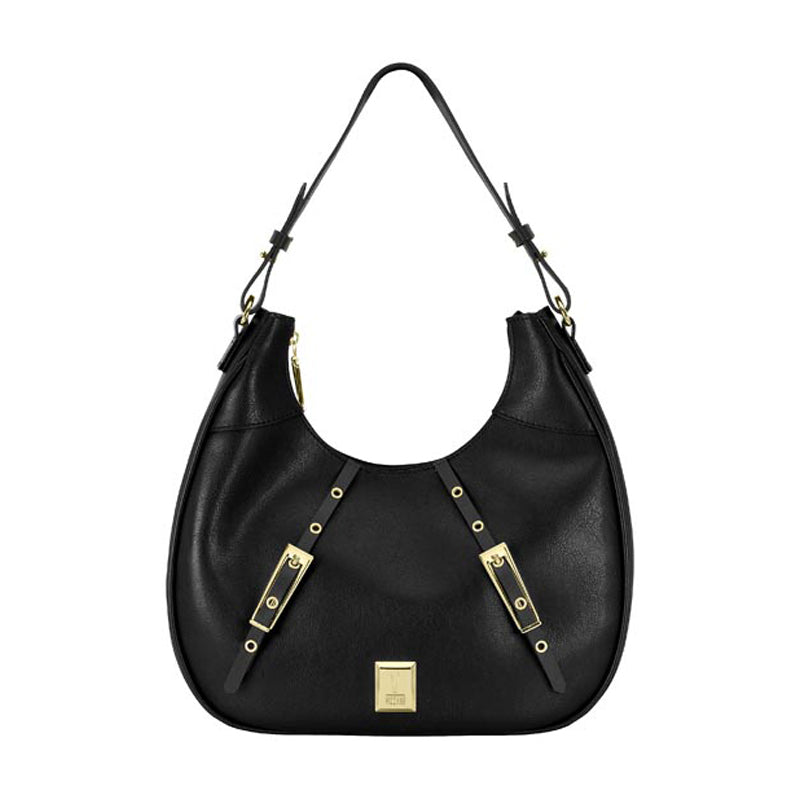 Gold Details Black Handbag