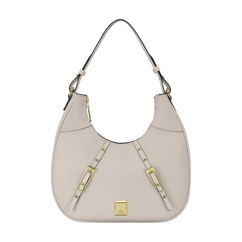 Gold Details Creme Handbag