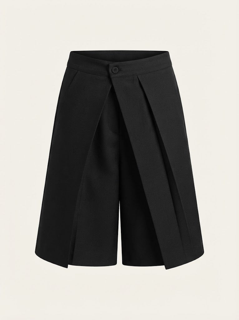 Layered Front Bermuda Shorts