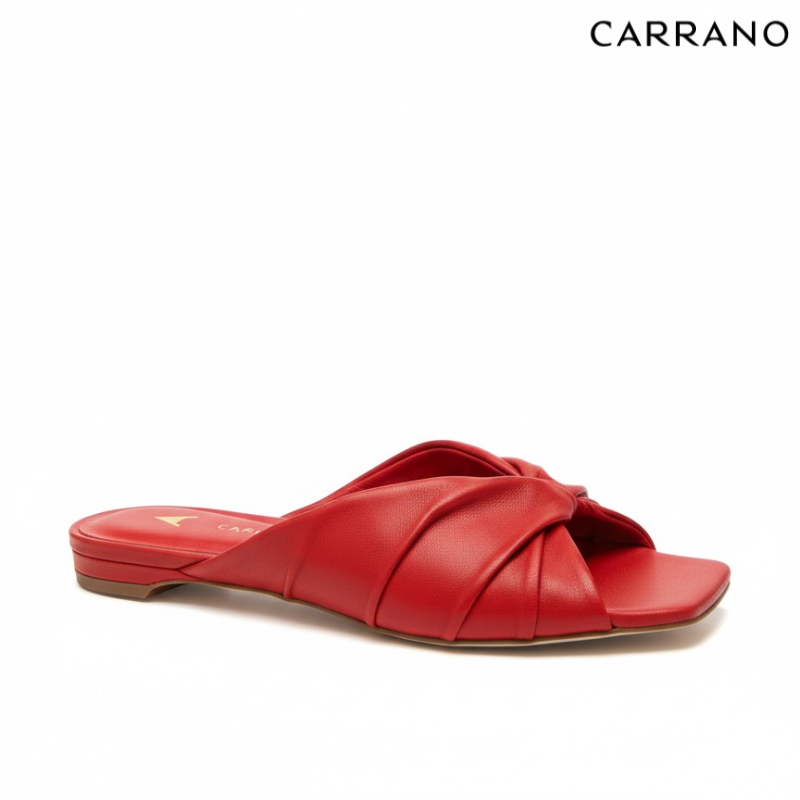 Red Slide Sandals