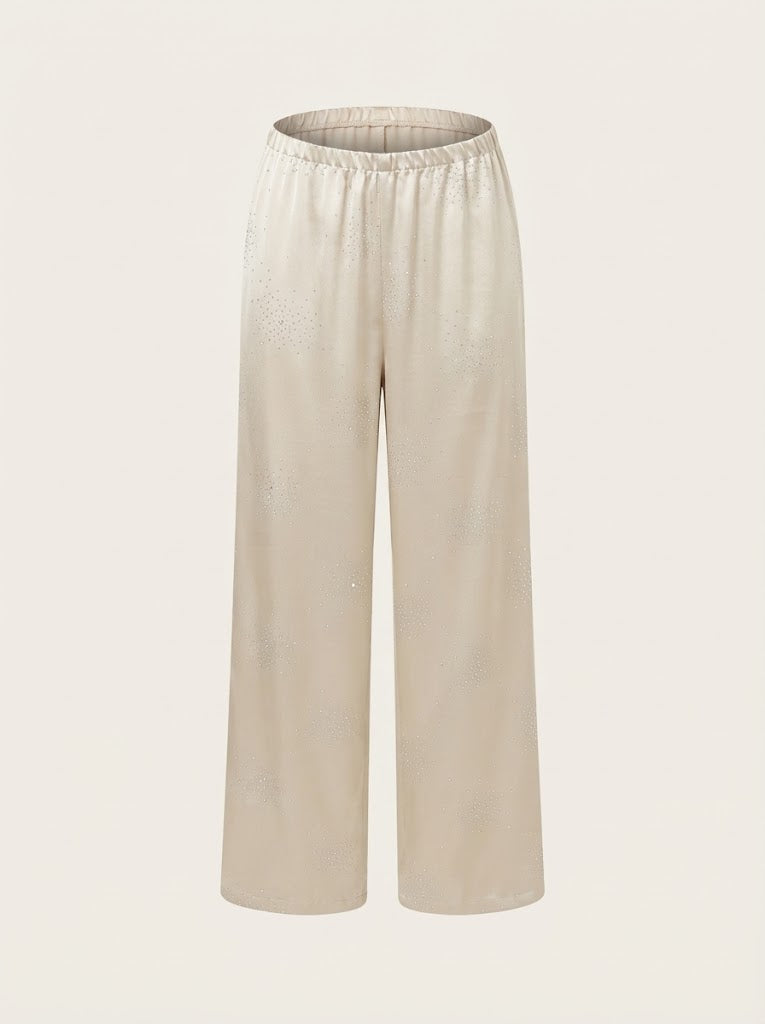 Rhinestone Embellished Pants