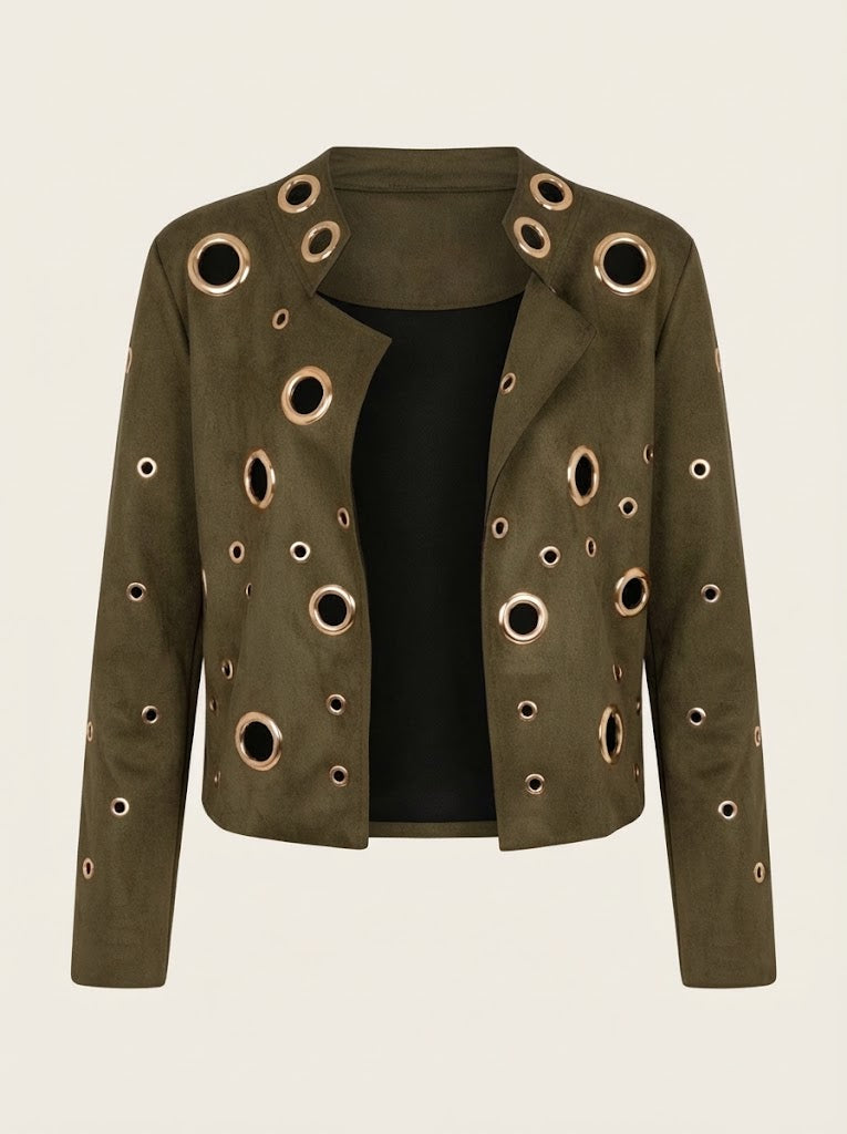 Grommet Detailed Jacket