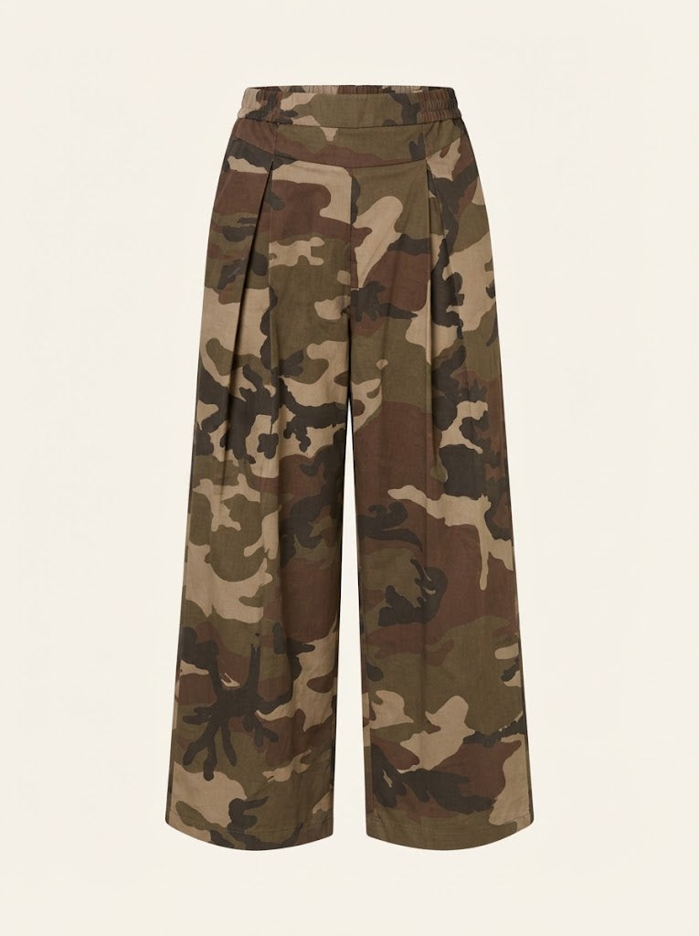 Camouflage Print Trousers