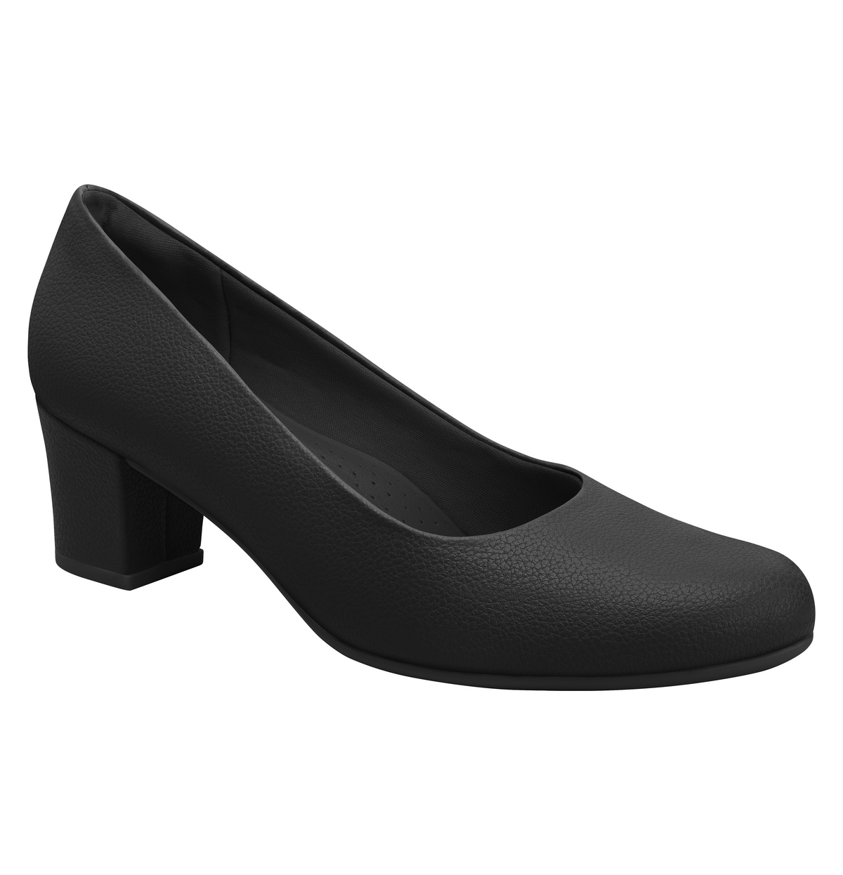 Black Executive Block Heels