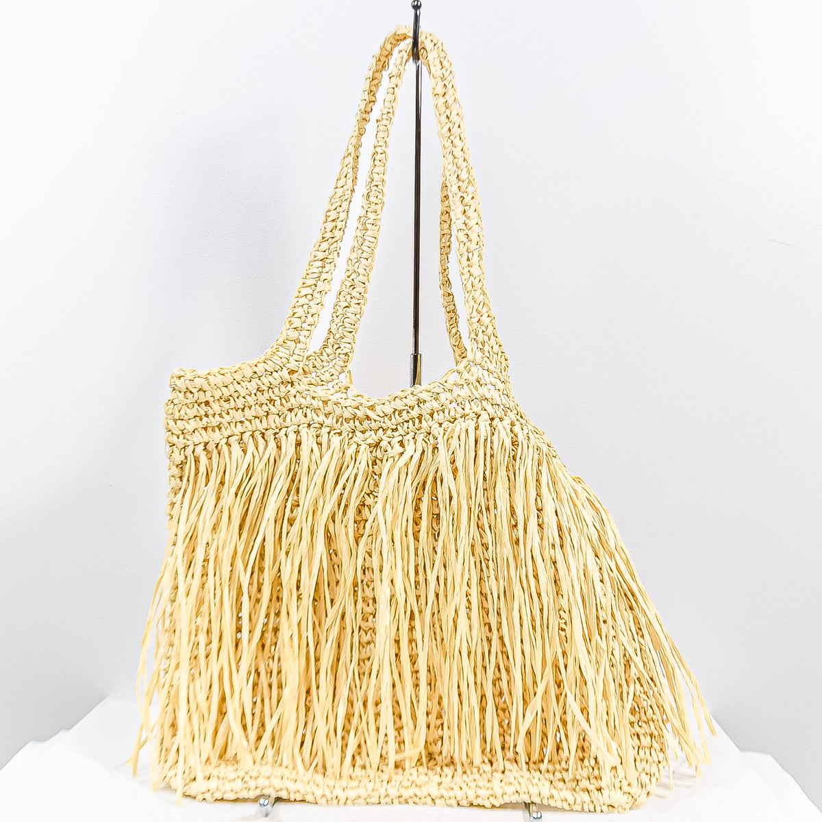 Woven Fringed Bag