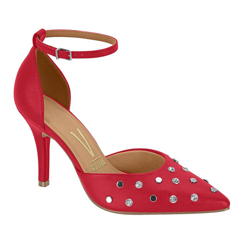 Red Studded Heels