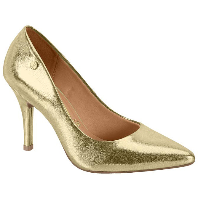 Gold Pointy Heels