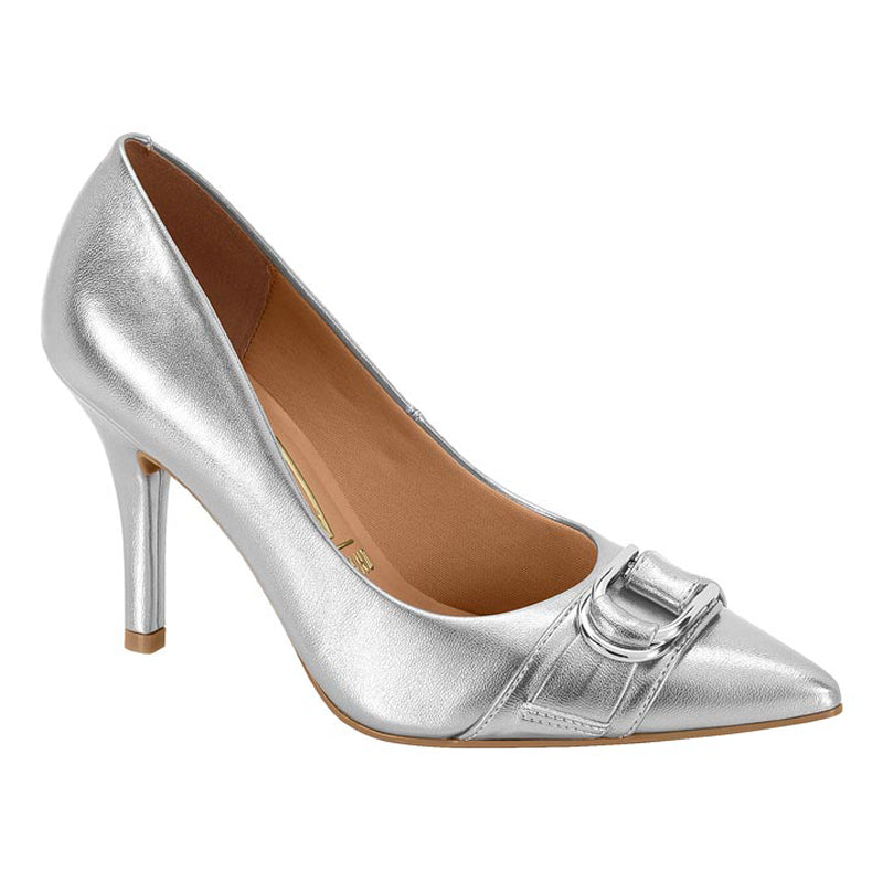 Silver Pointy Heels