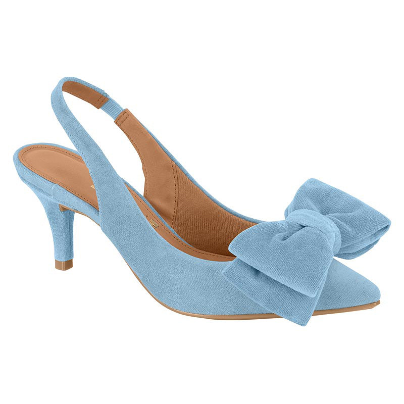 Blue Slingback Heels