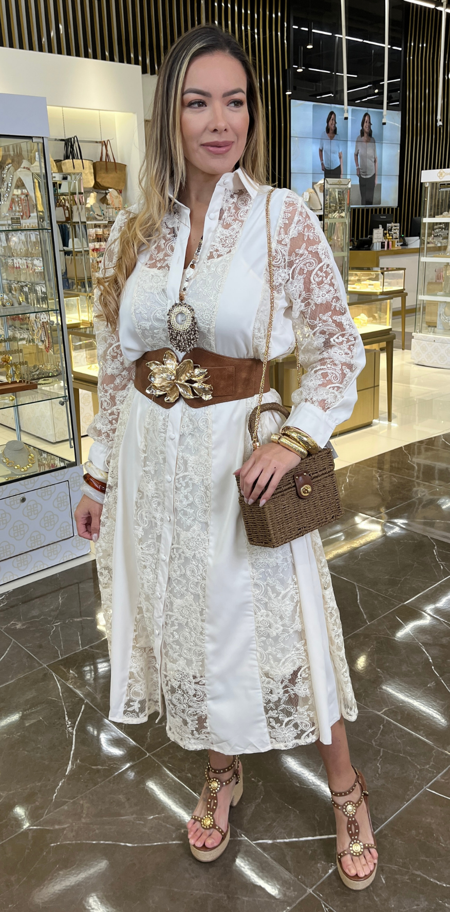 Lace Creme Dress