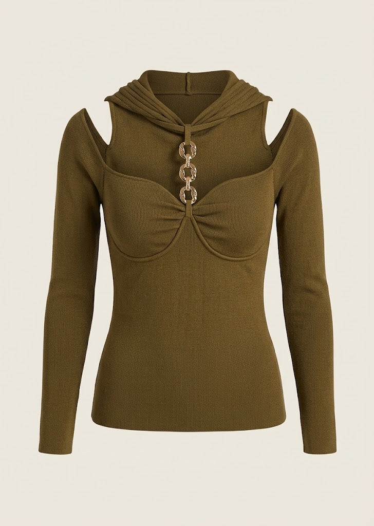 Chain Link Ribbed Top