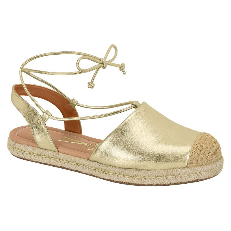 Gold Tied Espadrille Sandals