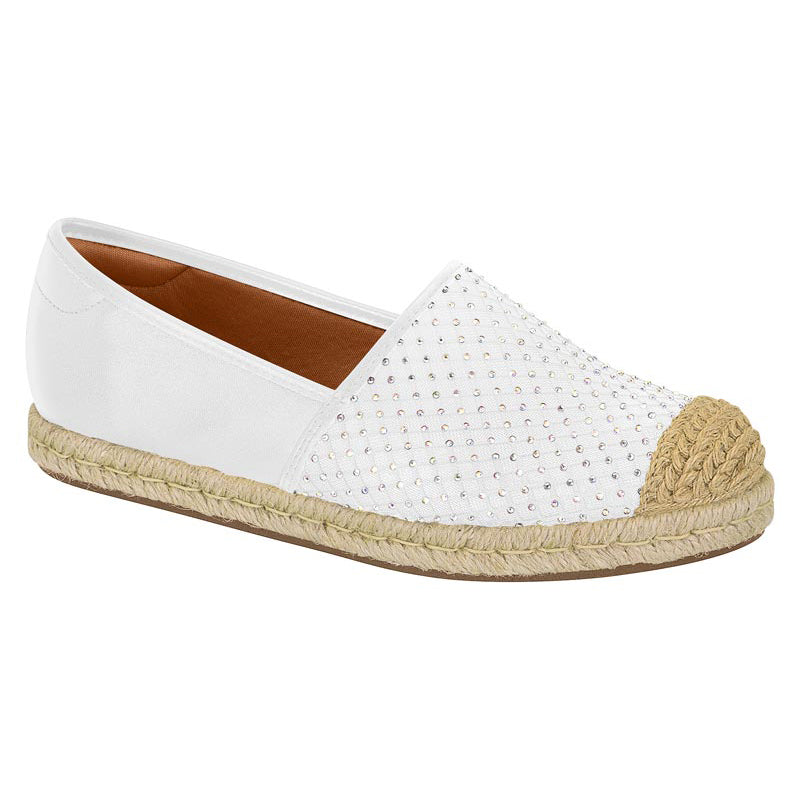 White Studded Espadrilles