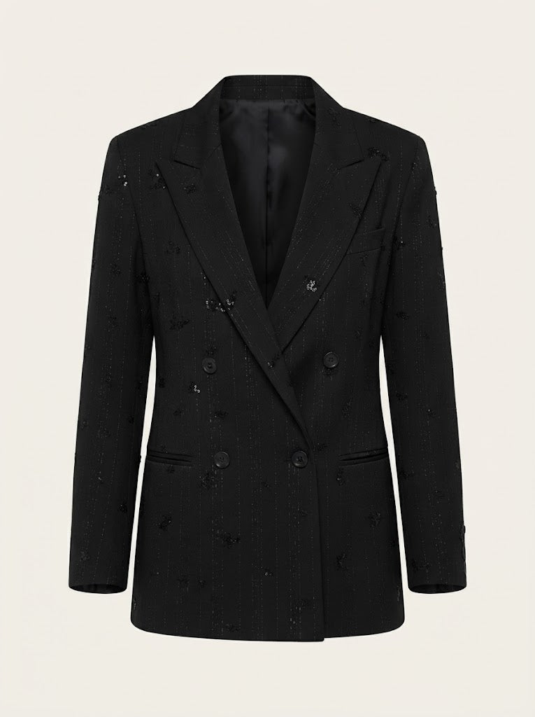 Sequin Embellished Blazer