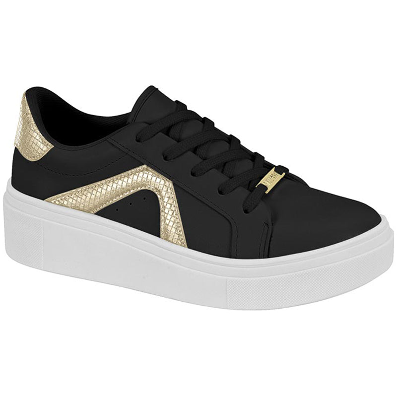 Black and Gold Sneakers