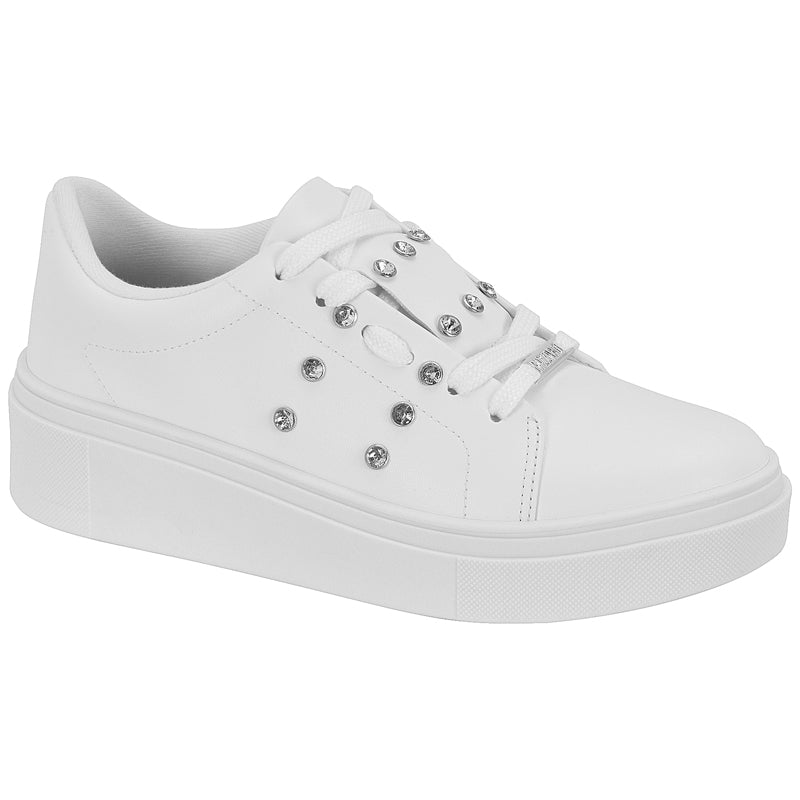 White Studded Sneakers