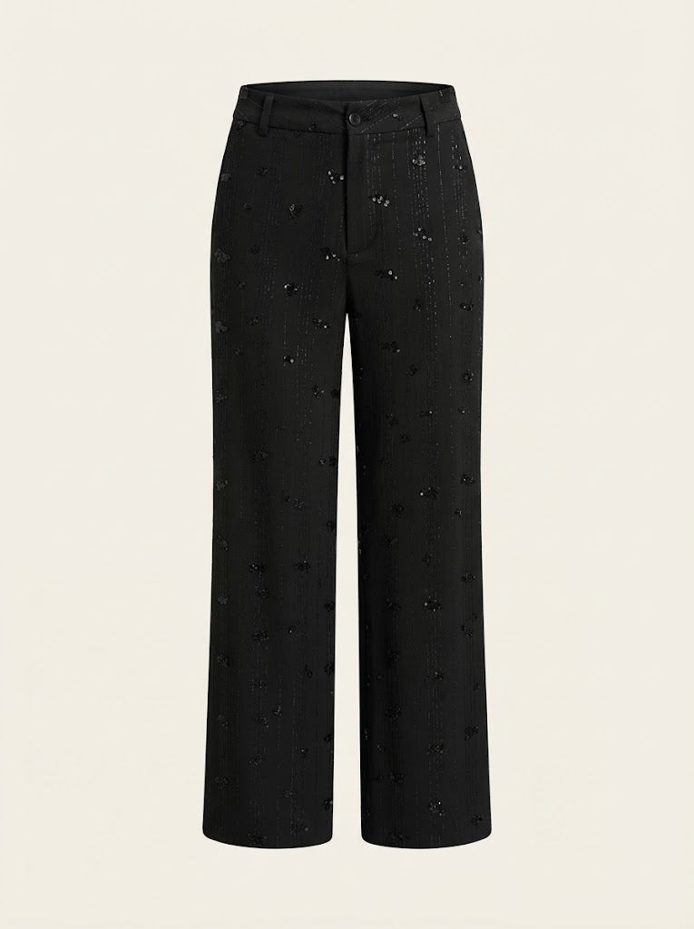 Sequin Embellished Trousers