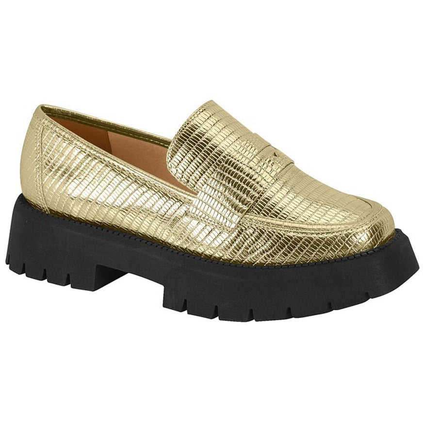 Gold Tractor Moccasins