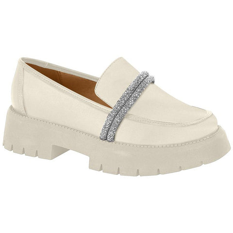 White Tractor Moccasins