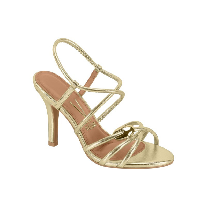 Gold Multi Straps Heels