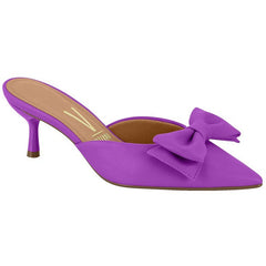 Purple Slide Kitten Heels