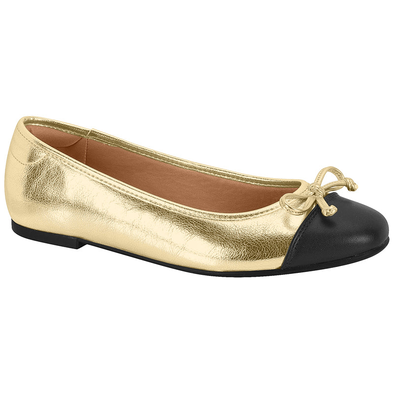 Gold and Black Ballerinas