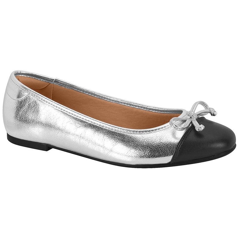 Silver and Black Ballerinas