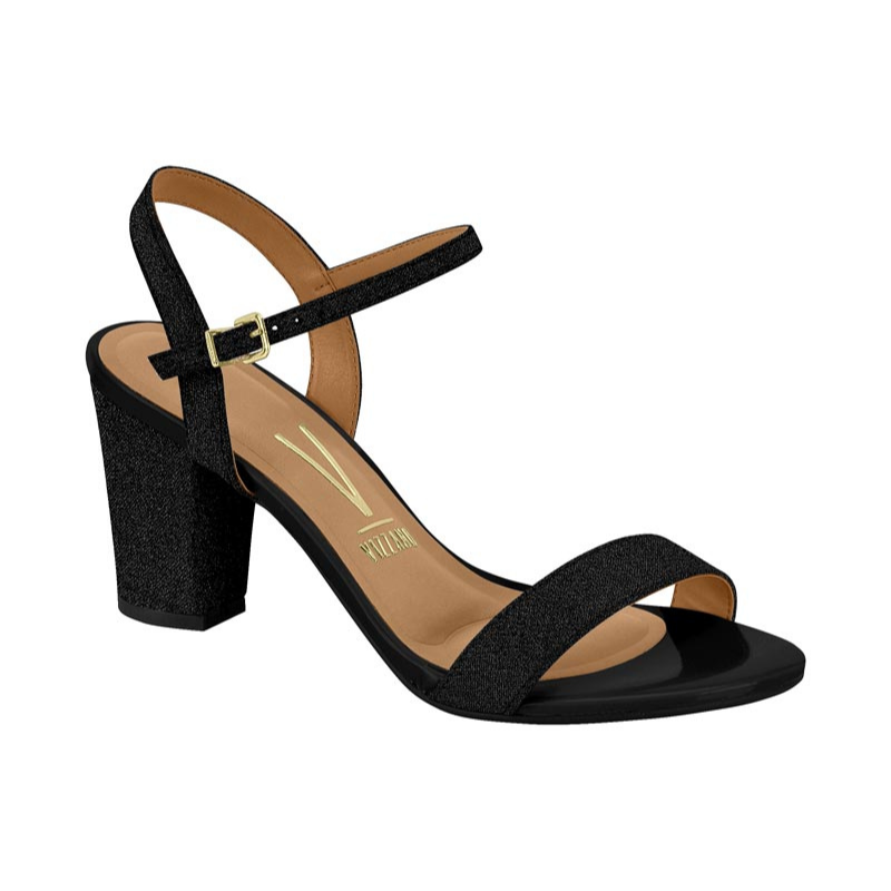 Glitter Ankle Strap Heels