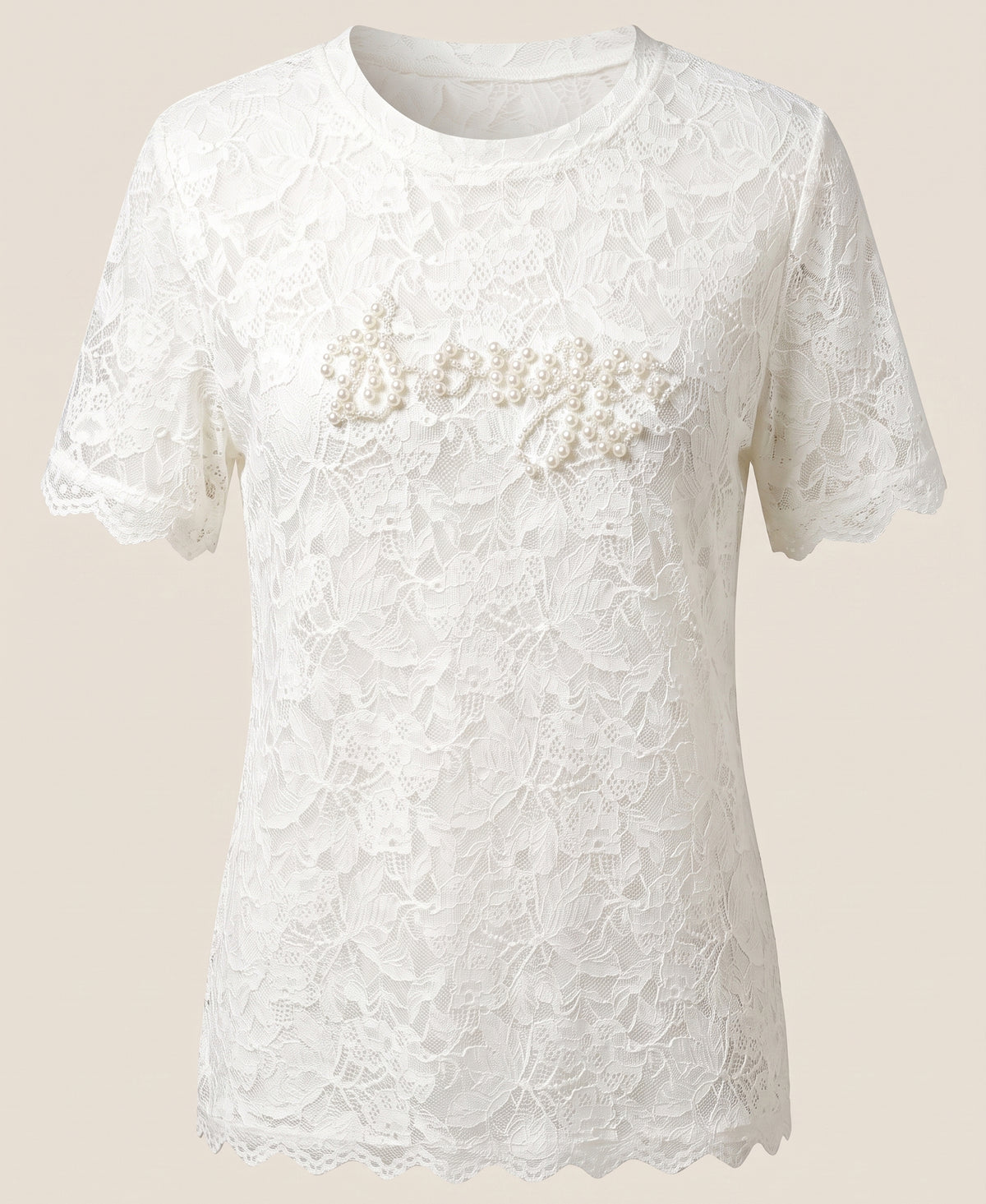 Lace "Bonjour" Top