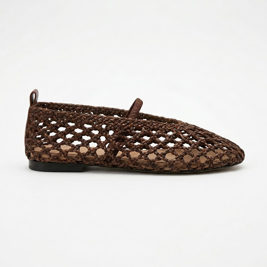 Brown Woven Shoes
