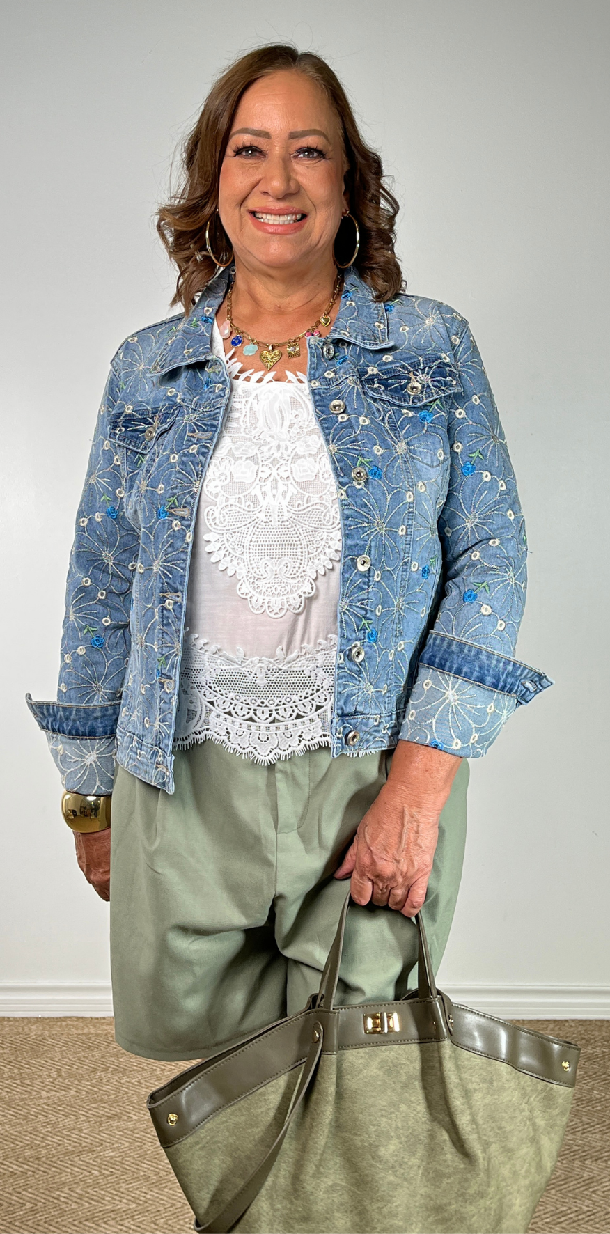 White Floral Guipure Lace Top