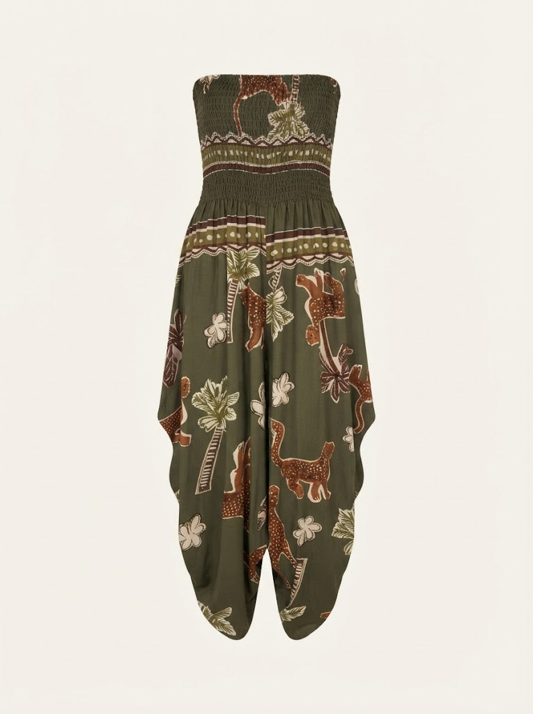 Jungle Print Jumpsuit