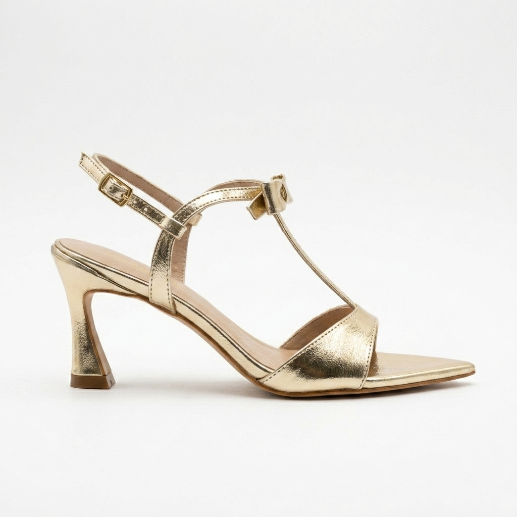 Gold Straps Heels