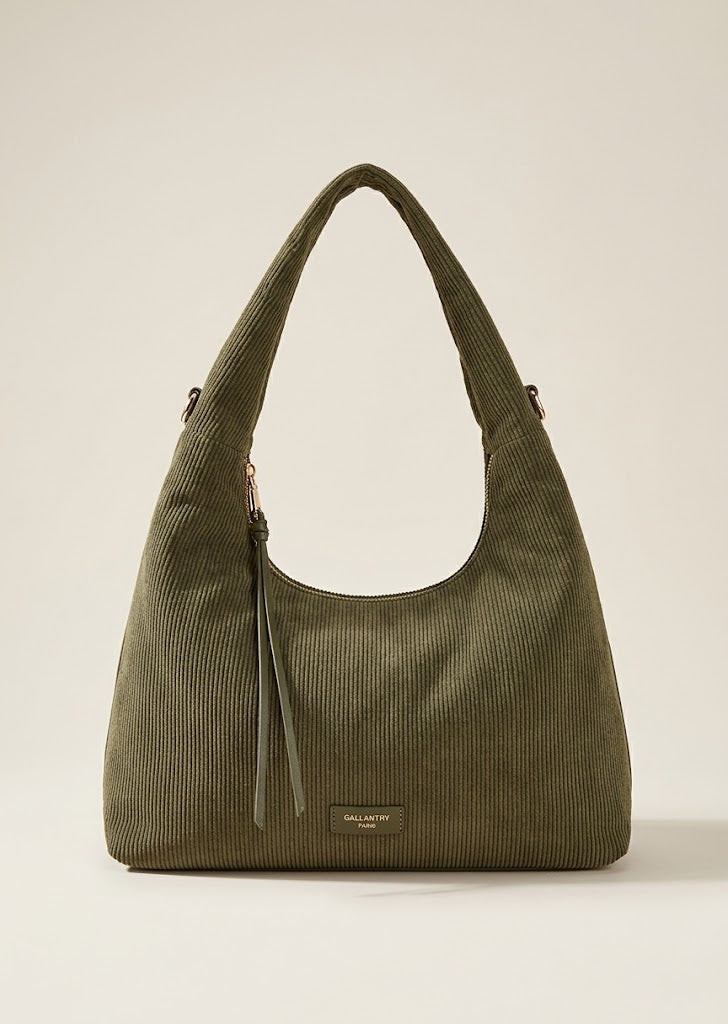 Corduroy Slouchy Shoulder Bag