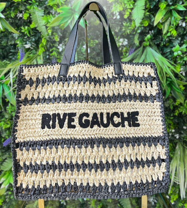 Black and Beige Tote Bag