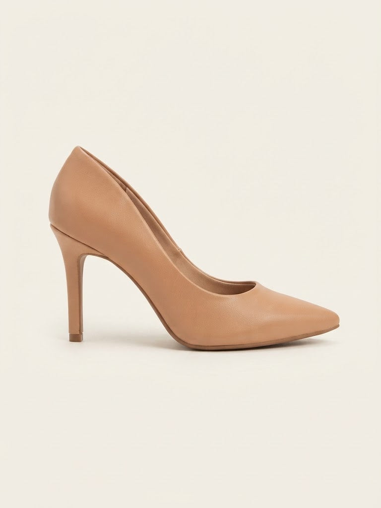 Elevated Leather Stiletto Pumps