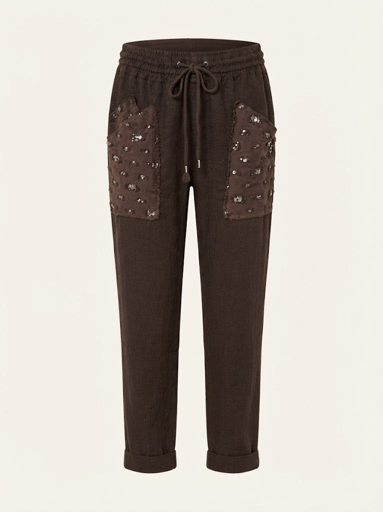 Embellished Pocket Trousers