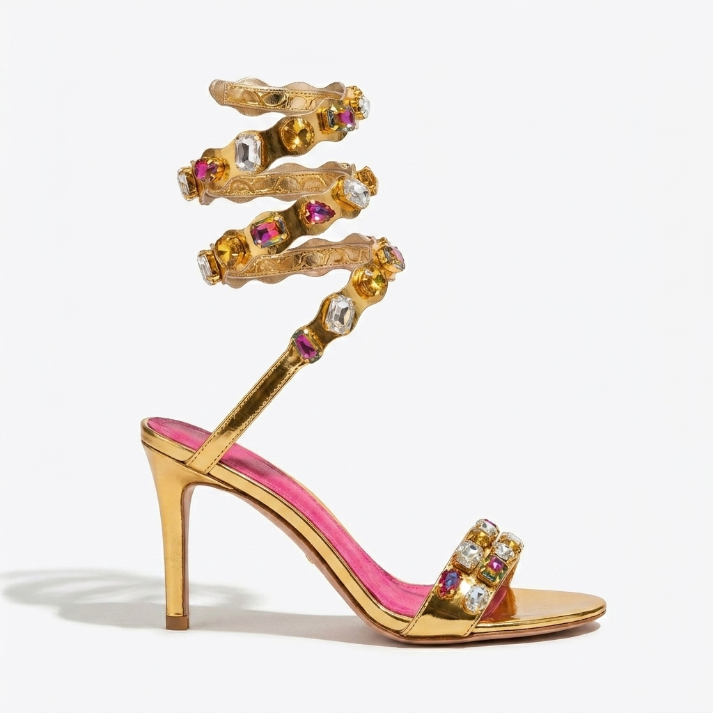 Spiral Strap Heels