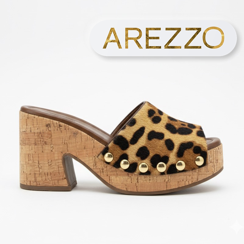 Leopard Print Chunky Heels